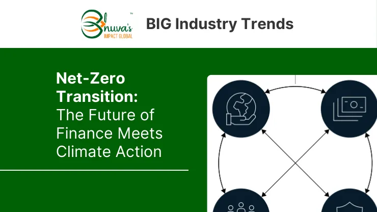 Cover of BIG industry trends "Net Zero transition: The future of finance meets climate action"