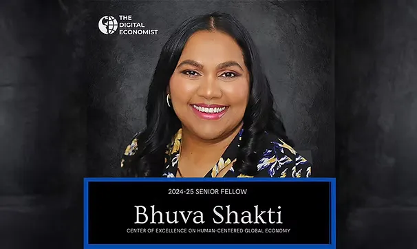 Image of Bhuva Shakti being a senior fellow at the digital economic 2024-25