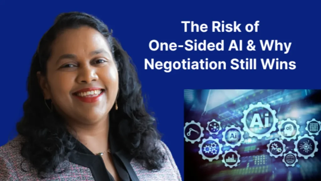 Blog cover The risk of one-sided ai why negotiation still wins – Bhuvas Impact Global