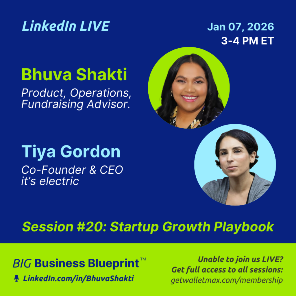 Cover of January 7 2026 episode of BIG Business Blueprint AMA Sessions with Tiya Gordon