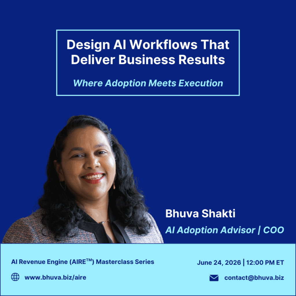 Cover of June 24, 2026 AI Revenue Engine (AIRE™) Masterclass Series with Bhuva Shakti
