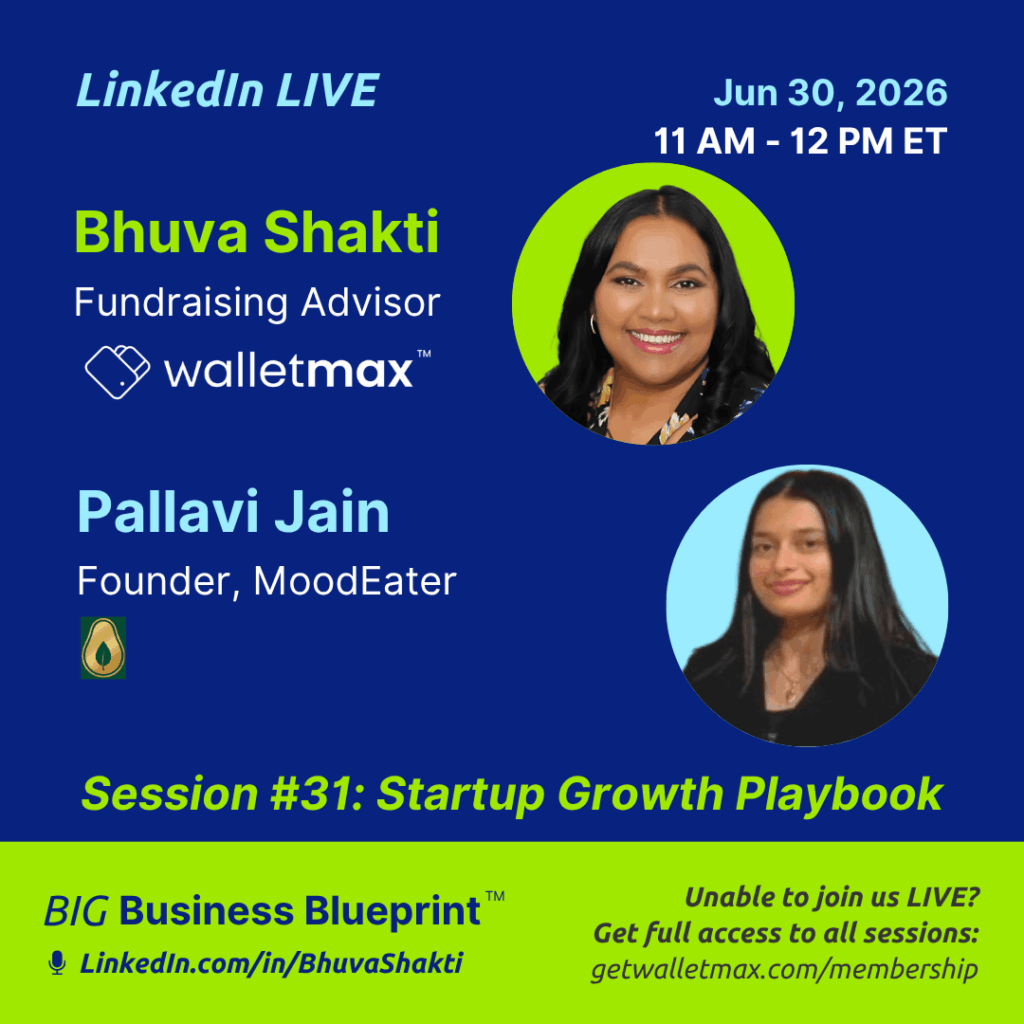 Cover of June 30 2026 episode of BIG Business Blueprint AMA Sessions with Pallavi Jain